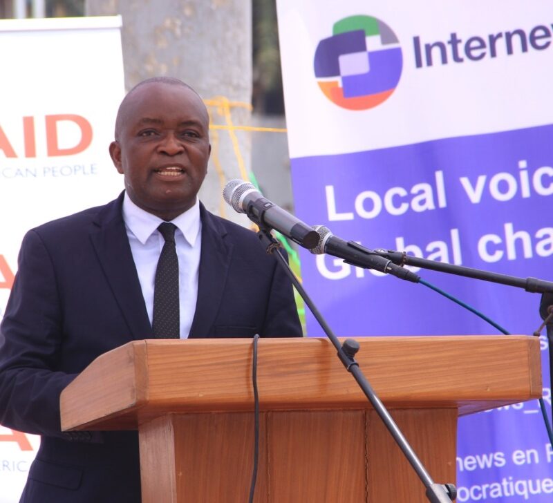 Jean-Claude Lumisa, secrétaire permanent de la Fédération des radios de proximité du Congo (FRPC)